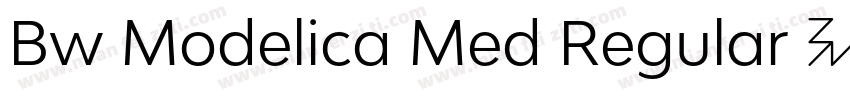 Bw Modelica Med Regular 中等字体字体转换